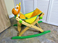 Jouet en bois I'm Toy : Girafe berçante pour bébé