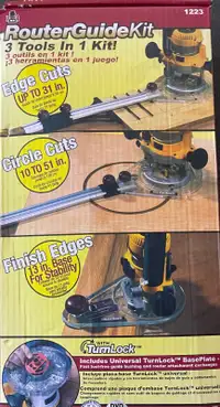 Router Guide Kit 3 Tools In 1 , Edge, Circle & Finished Cuts