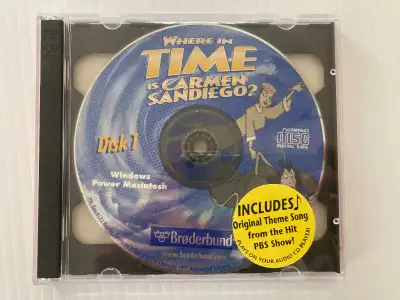 Where In Time Is Carmen Sandiego CD-ROM Windows & MAC  2 discs, View more