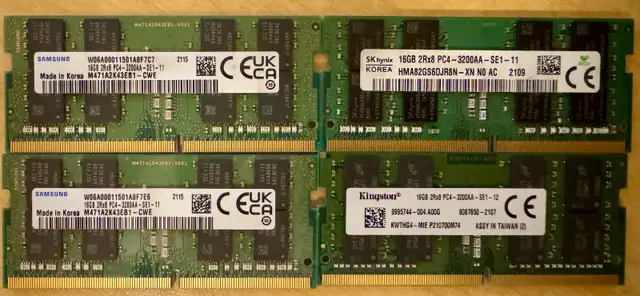 DDR4 SODIMM 16GB - $75