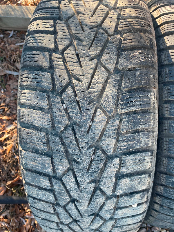 4 215/60 R16 99TXL Nordman 7 winter tires WITH rims. $400 in Tires & Rims in Lethbridge - Image 3