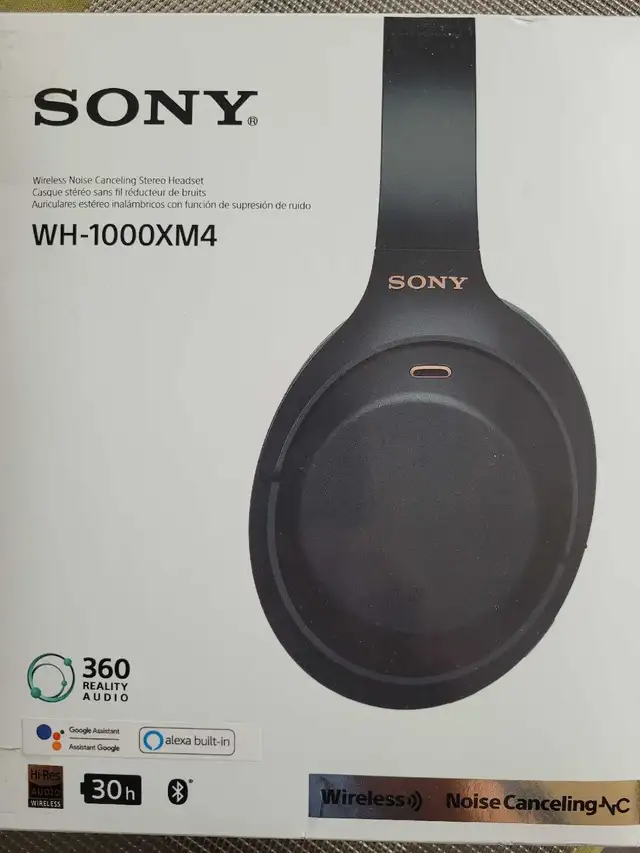 Sony WH-1000XM4 Wireless Noise Stereo Headset in Headphones in City of Toronto - Image 2