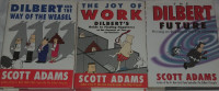 3 Dilbert Hard Cover Books with Slip Cover: Way Weasel, Joy Work
