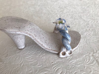 Vintage ceramic shoe figurine marked “Adia”