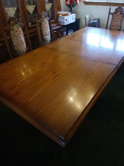 ELEGANT HARDWOOD TABLE + CHAIR SET, View more