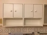 Cabinet with doors and open shelf