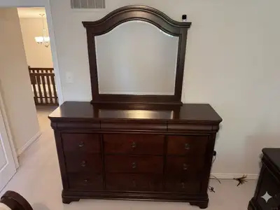 Wooden Dresser with Mirror, View more