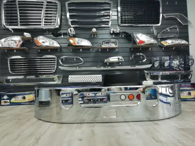 Premium Chrome Bumper Has Tow Holes and Center Step Hole Made from High Quality Steel High quality a...