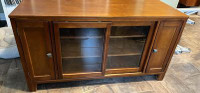 Solid hickory tv cabinet 