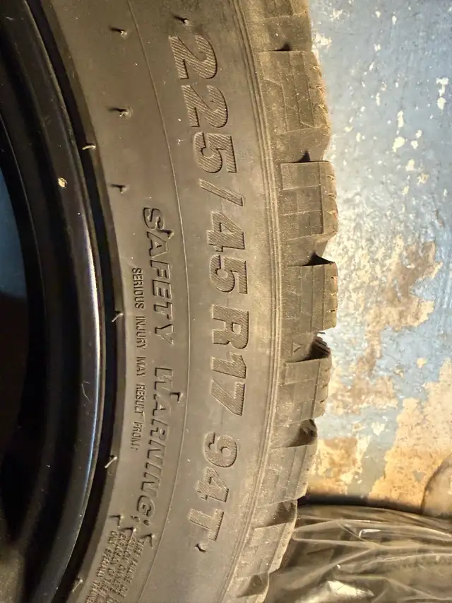 TOUREN RIMS with SNOW TIRES in Tires & Rims in Mississauga / Peel Region - Image 5