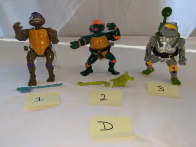 Vintage 1989 Teenage Mutant Ninja Turtles 1D -SOLD 1989 TMNT Sewer Swimming Donatello, SOLD 2 - 1989...