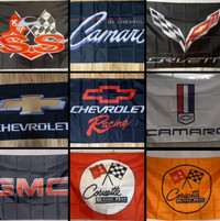 9 drapeaux différents d’auto ( Chevrolet ) 