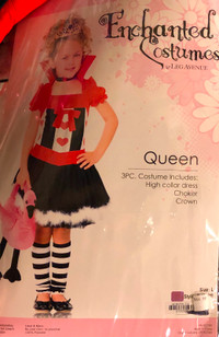Queen of Hearts Girls Costume - Child Sz Lg (Halloween)