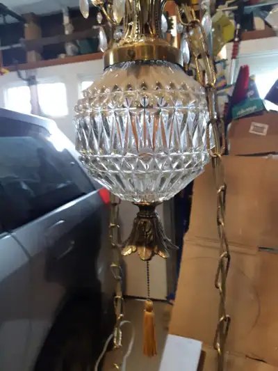 For sale vintage round shape ceiling light fixture, View more