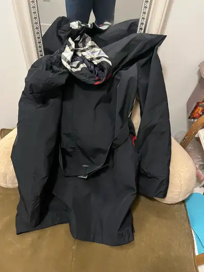 Black Trench Coat (Raincoat) – Burberry Style – Women’s Small, View more