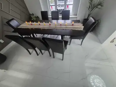 Dining table with 8 chairs , View more
