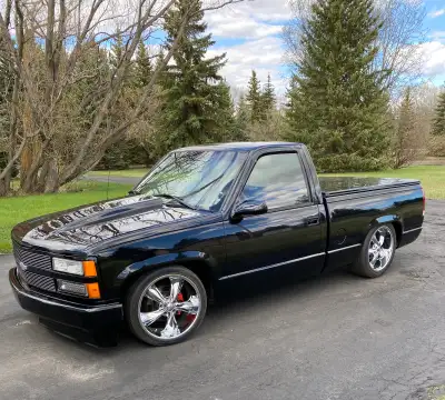 1992 Silverado; 5 litre; 5 speed; headers; dual exhaust; mint body and paint. Call 780-999-8363