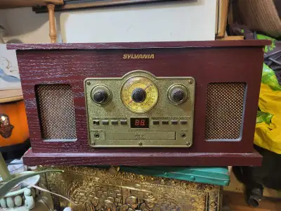 Sylvania Record cassette and cd  Player, View more