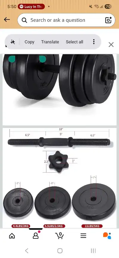 adjustable weights , View more