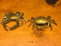Crab Metal Sculpture Solid Brass Metal FROM $75 TO $115