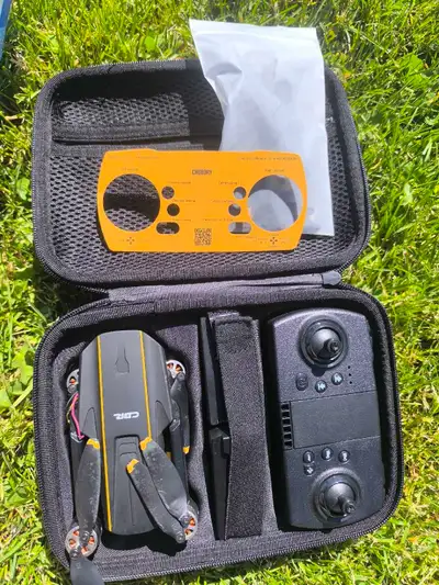 A68 Chubory drone with camera Good for parts Had a crash landing All wires intact and still works bu...