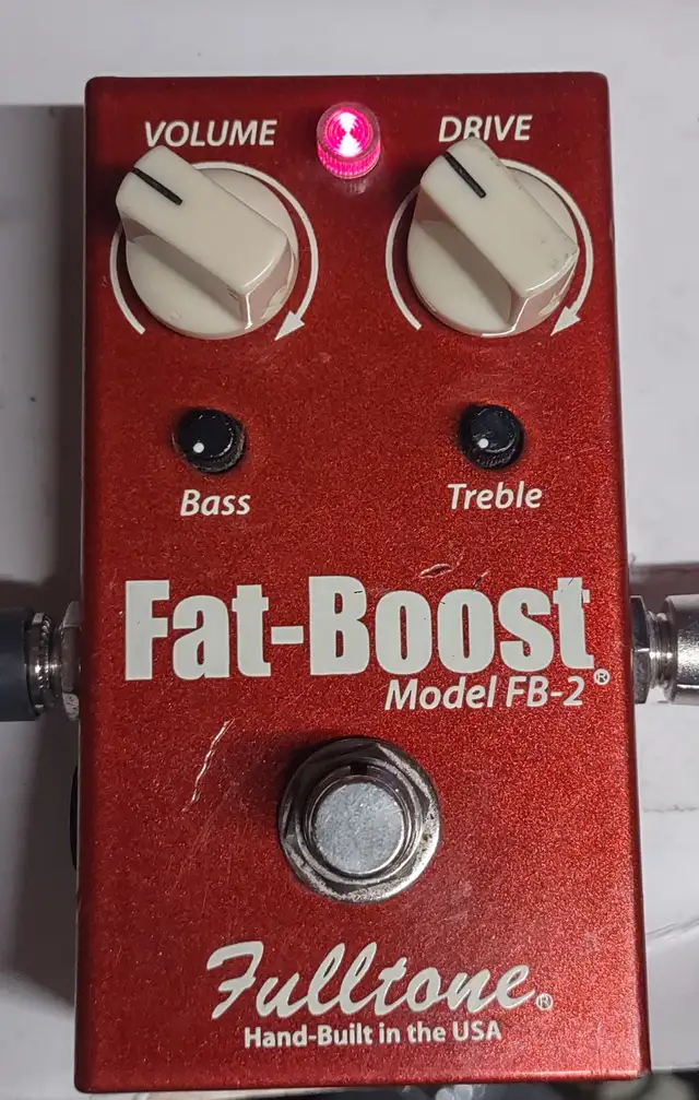 Fulltone Fat-Boost FB-2 Guitar Pedal *Missing 1 Screw in Amps & Pedals in Windsor Region - Image 8