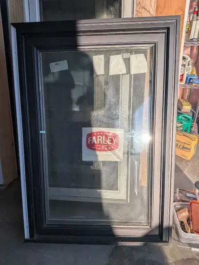Like new triple pane PVC window. Was in show room. Missing one side of the snap cap (does not effect...