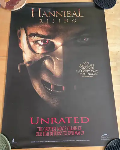 38 3/4 x 27 inches. Minor damage bottom left. See photo. Fine plus condition.