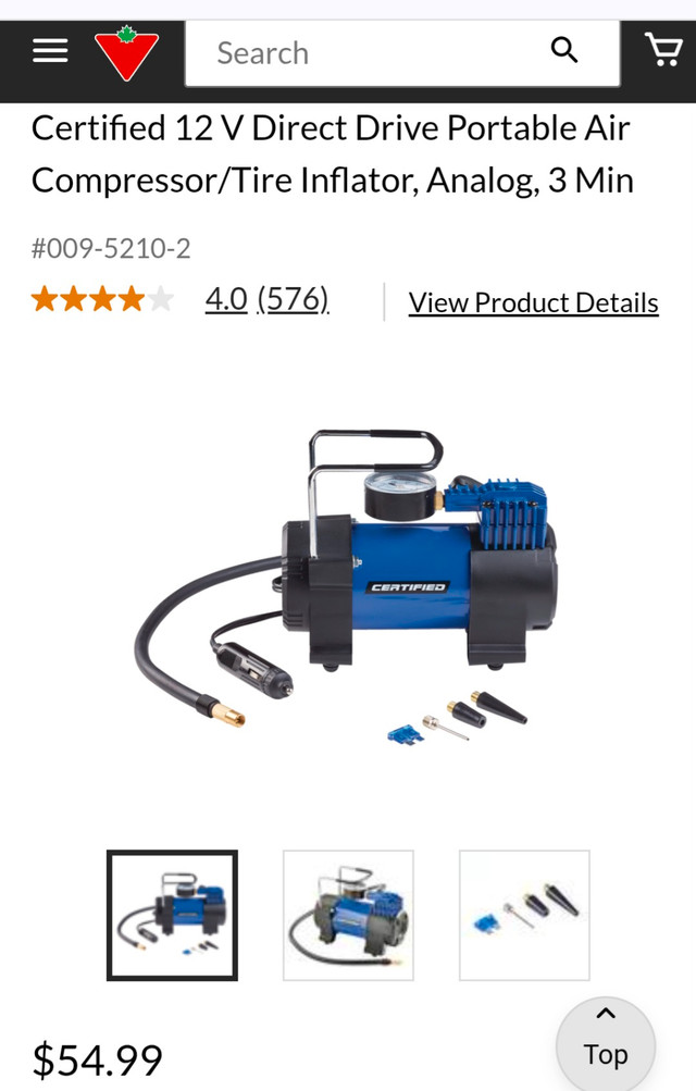 Car air Inflator Compressor  12V . ( New ) in Other Parts & Accessories in Mississauga / Peel Region