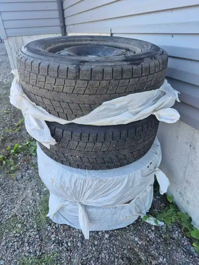 Gently used set of 4 Dunlop Winter tires on rims for sale. 265/60R18 Selling for a relative, I dont...