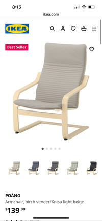 Wooden chair / armchair / ikea chair