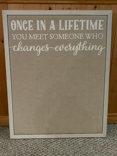 "Once in a Lifetime..." Pinboard, View more