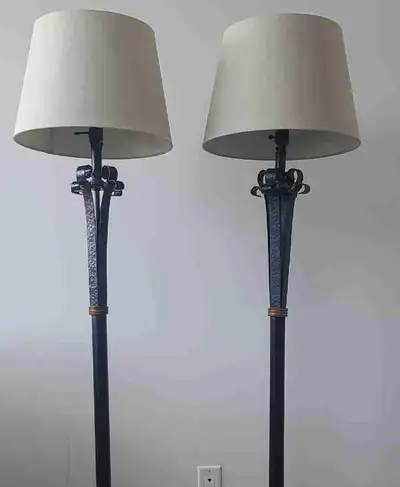 Two (2) Decorative Floor Lamps, View more
