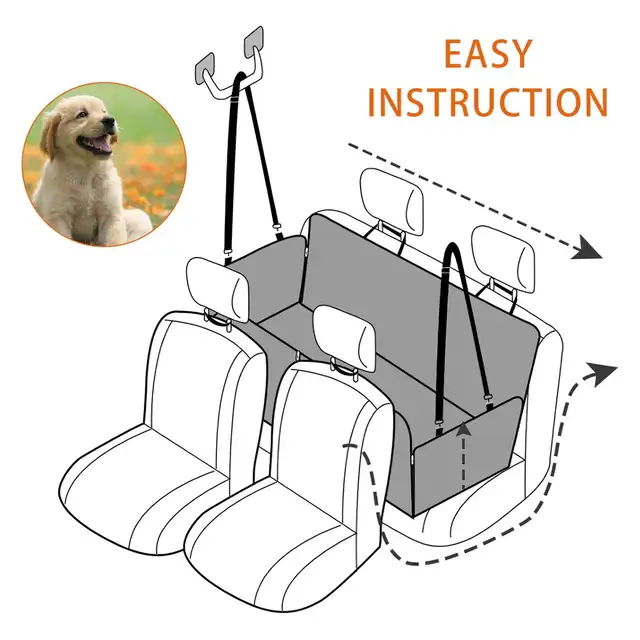 (Brand New):Dog Car Seat Cover Seat Protector 51*58 INCH in Accessories in Oshawa / Durham Region - Image 5