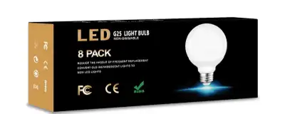 8 Pack E26 Base Light Bulbs 5000K(NEW), View more