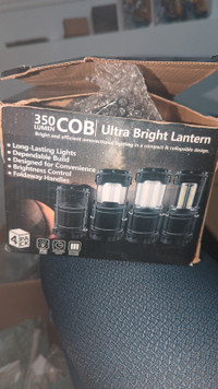 Pack of four LED lanterns