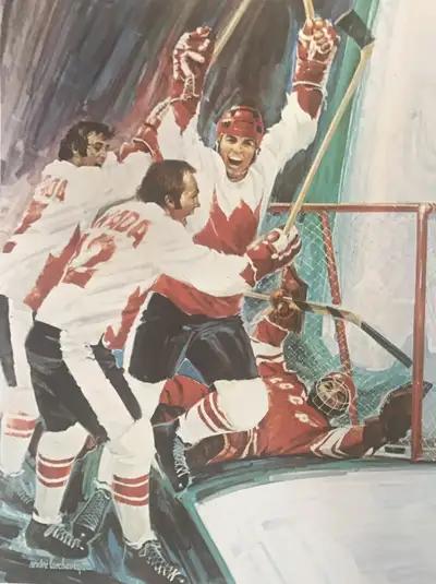 Paul Henderson Scores Print 1972, View more