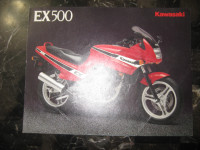 Kawasaki Motorcycle EX 500 Brochure - $10.00 obo