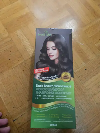Herbishh Color Shampoo Dark Brown, View more