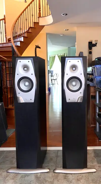 Beautiful Infinity Interlude Series Towers IL50 w/ Powered Subs, View more