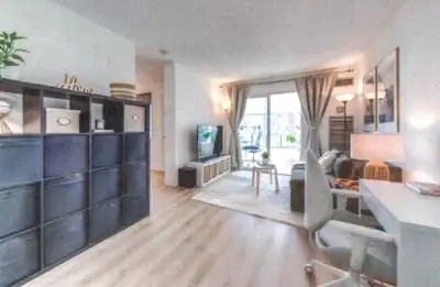 Spacious 1 Bedroom + Den + Solarium available for rent immediately. Den can double as a second bedro...