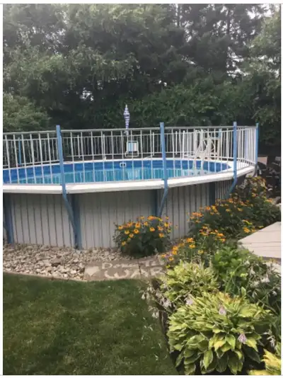 24 foot round all aluminum frame swimming pool, View more