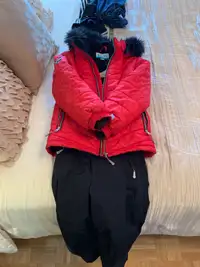 Manteau et pantalon de neige pour fille