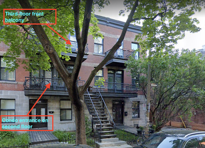 Furnished! Sunny 3rd floor 1 BR flat, near Parc La Fontaine Rue de Bordeaux, Plateau Mont Royal Nort...