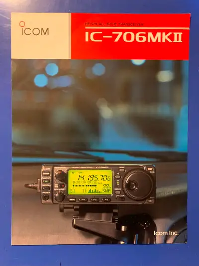 Icom IC-706MKII Ham Radio Sales Brochure Product Sheet, View more