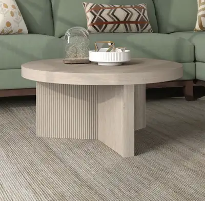 Scandinavian Round Coffee Table, View more