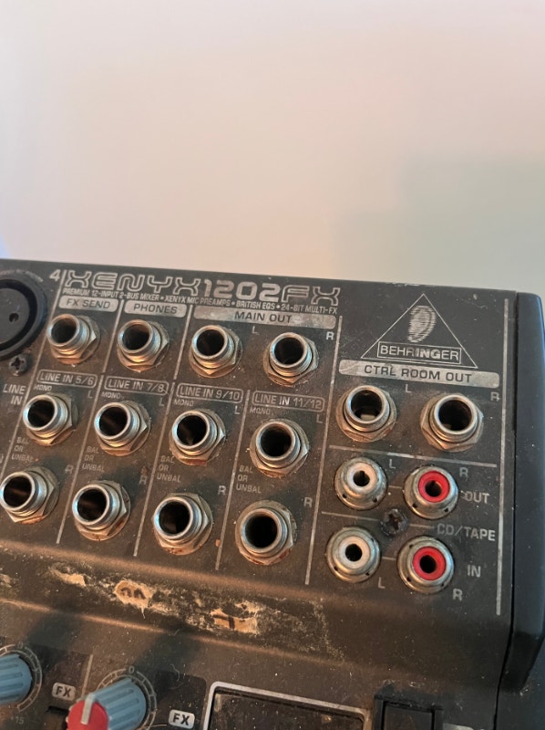 Behringer XENYX 1202FX 12Input 2Bus Mixer, MultiFX Pro Audio & Recording Equipment City