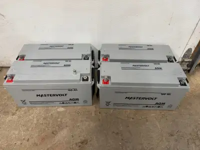4- MasterVolt 160 Ah AGM batteries. Could be used as part of a solar system application.. $200 each...
