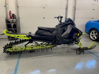 2022 Polaris Snowmobile Patriot Boost PRO RMK Matryx Slash, Black w/ Lime Green Accents; 165" Track...