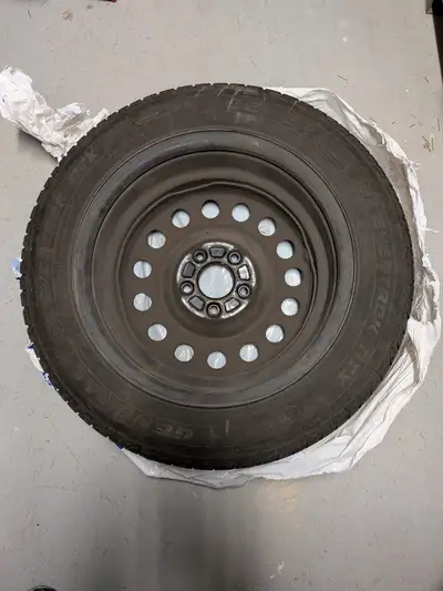 Get ready for any weather with these gently used General Evertrek RTX all-season tires, mounted on w...